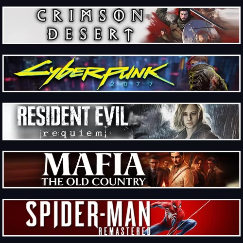  Crimson +Cyberpunk +Evil 9 +Mafia +Spider 1
